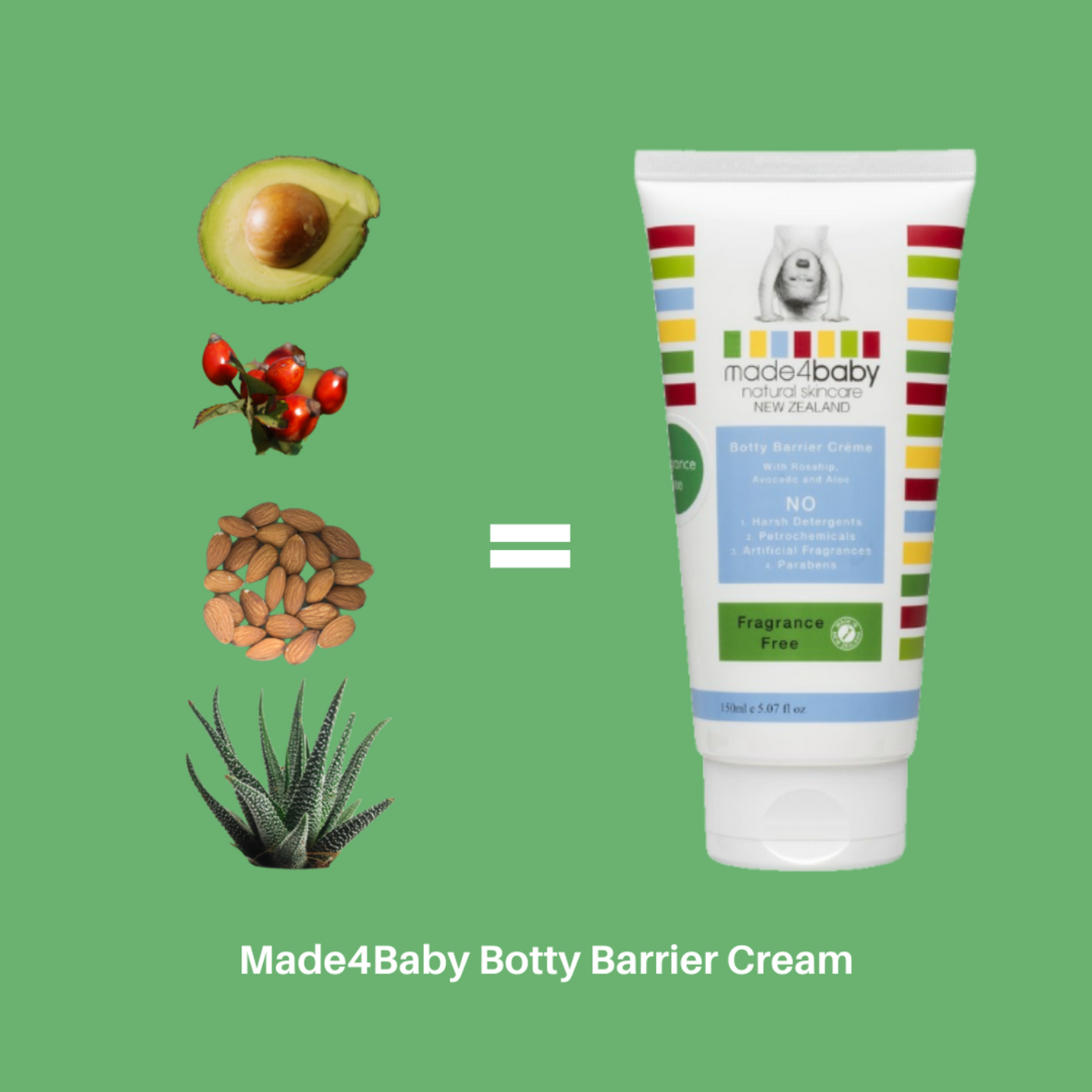 Botty Barrier / Nappy Rash Cream (Fragrance Free) 150ml