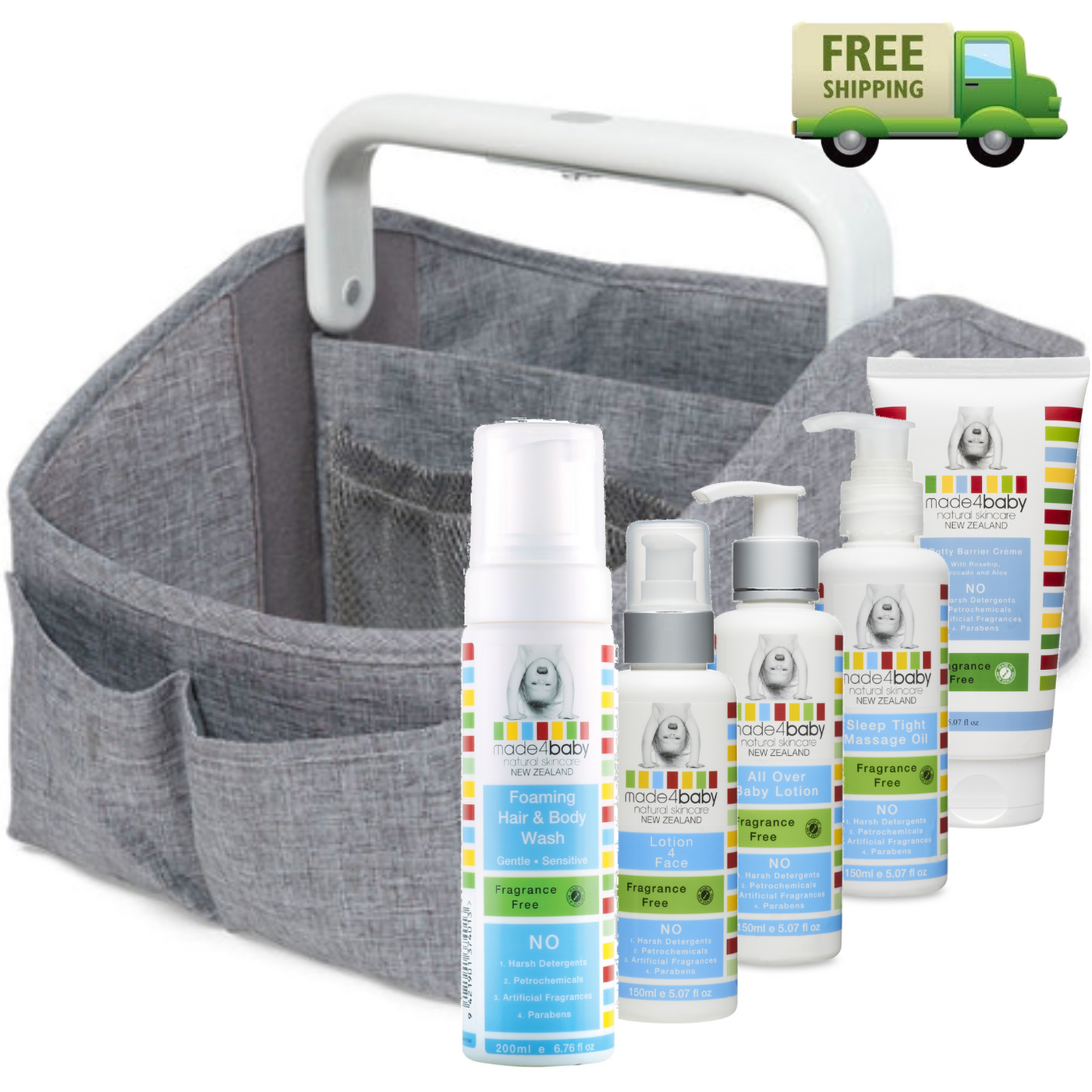 Skip Hop Nappy Caddy - GREY + Made4Baby Set